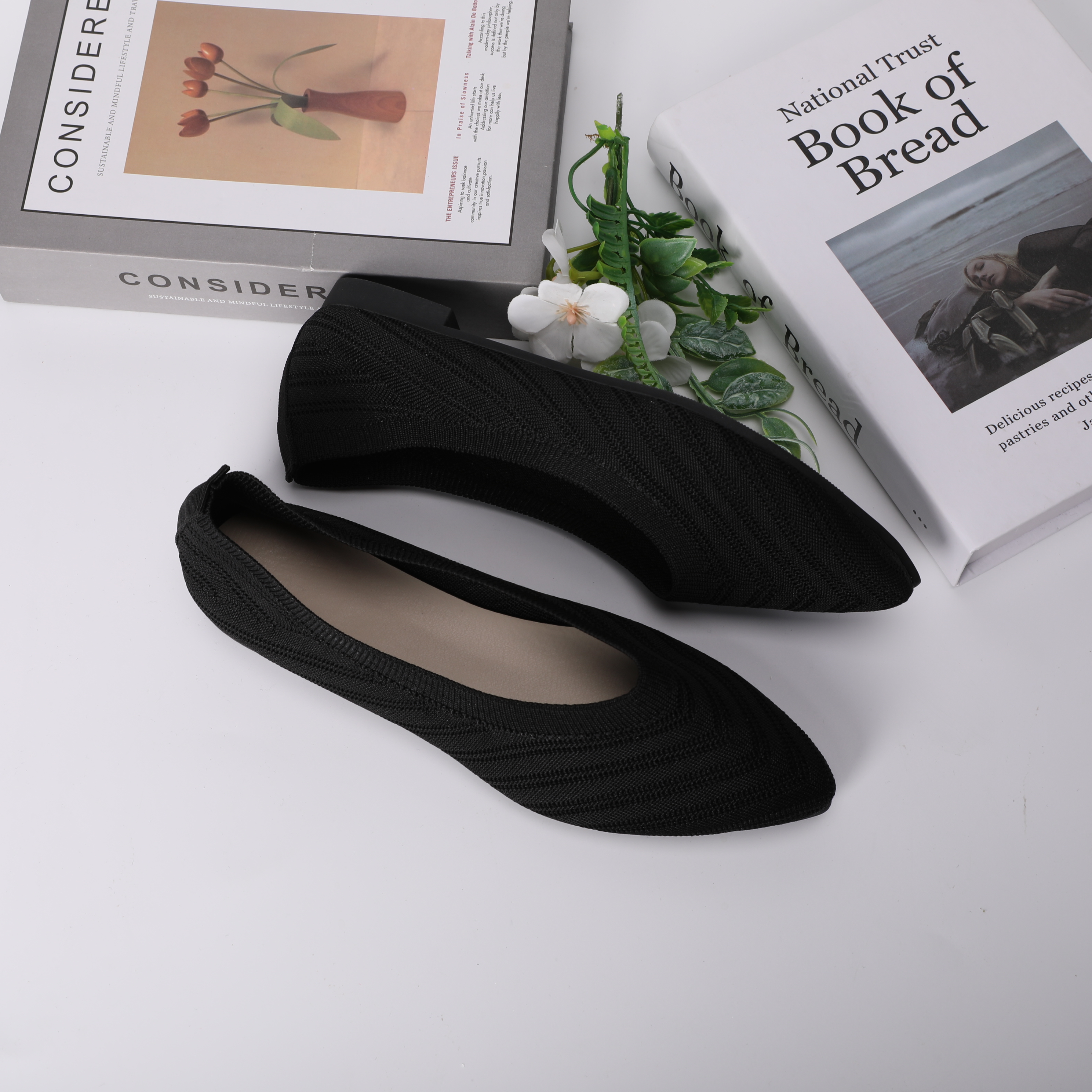 0630-Women's summer cut-out fly-knit single shoes, women's breathable soft-soled high heels, fashionable, casual and versatile