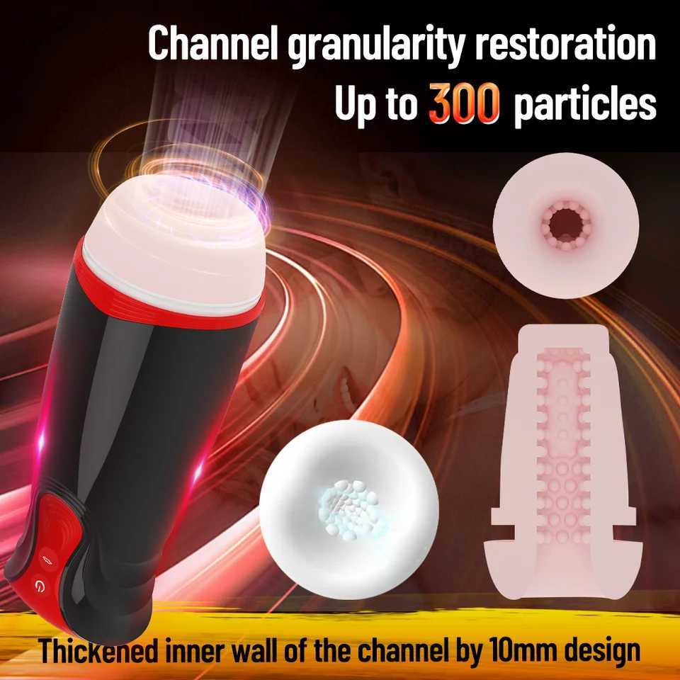 Penis Trainer Sucking Vibrator Automatic Male Masturbator Mens Pocket Pussy Sexy Moaning Adult Sex Toy For Men Sexuale Juguete W250621