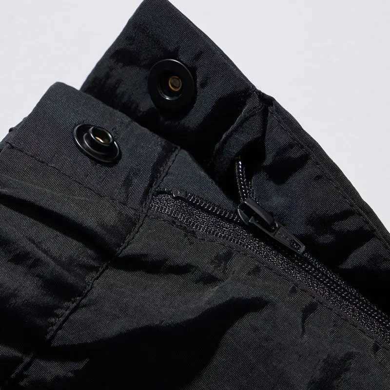 Loose Mens Cargo Shorts Black Elastic Waist with Draw String Male Short Pants Luxury Y2k Cotton Japanese Street Style Summer W250621