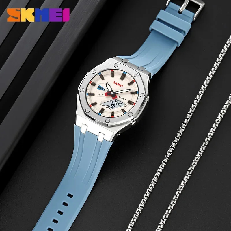 SKMEI 2243 Mens Watch Student Electronic Watch Multi functional Sports Waterproof Night Glow Electronic Watch 250619