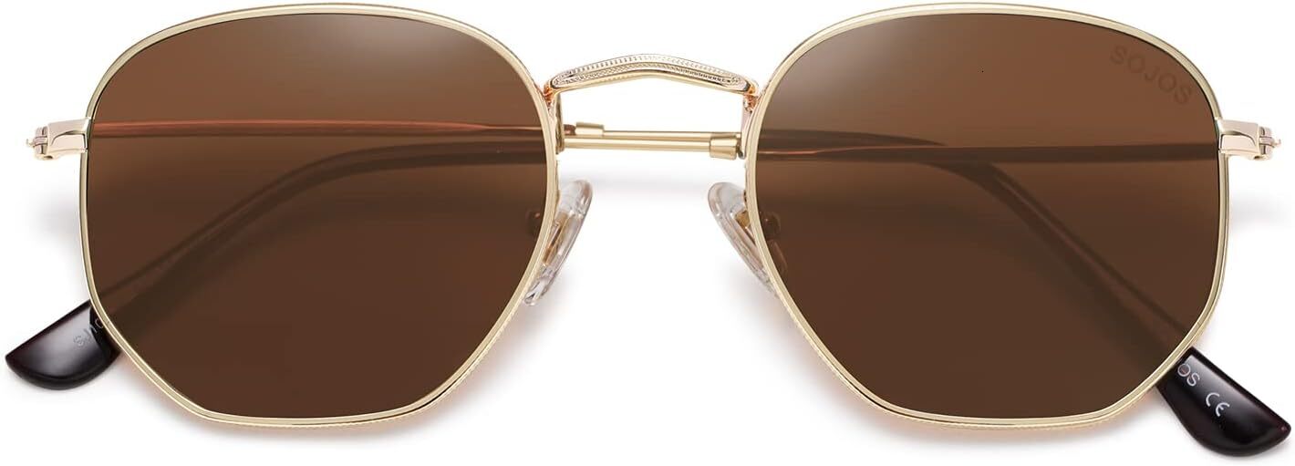 Designer sunglasses Square Polarized Sunglasses for Women Men Small Hexagonal Polygon Shades Hip hop sunglasses