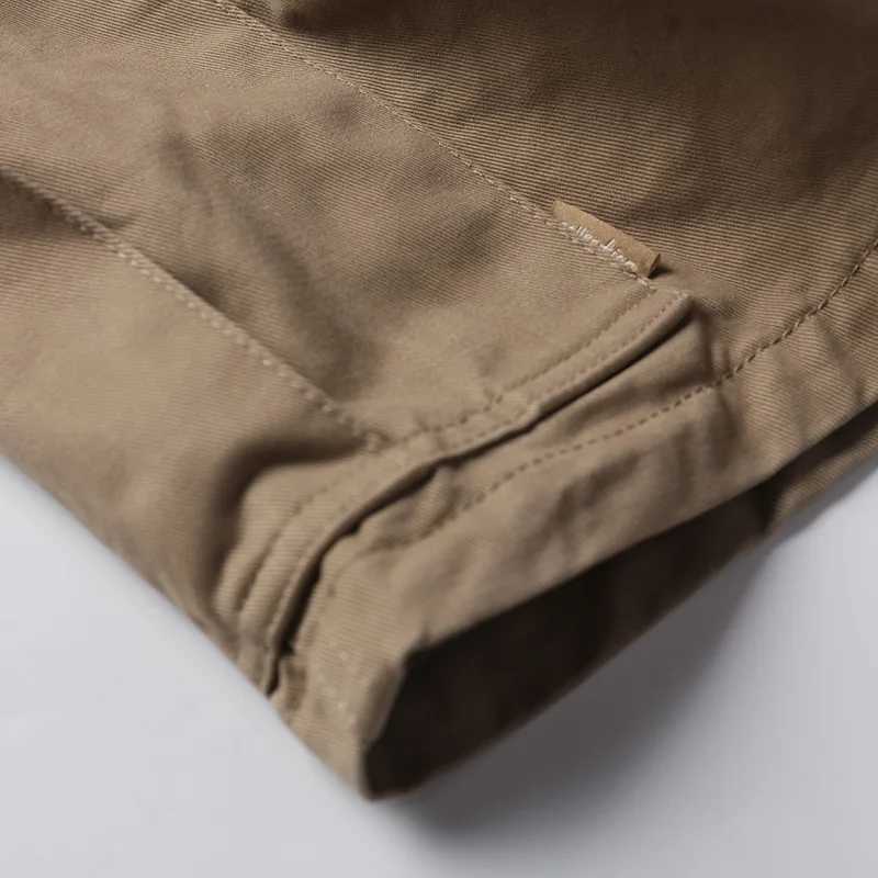Amekaji 00% Cotton Heavyweight Workwear Shorts for Men 2025 Summer American Vintage Casual Cargo Knee-length Shorts with Belts W250621