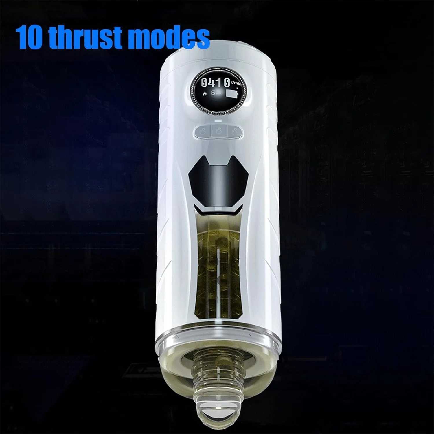 Automatic Scaling Male Masturbator Cup with Clip Suction One Key Orgasm Soft Flesh Channel Wrapping Circulation Heating Adult Sex Toy W250621