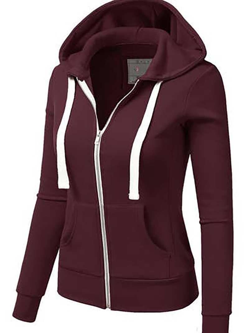 Women's lightweight zipper hooded fashion jacket new sales