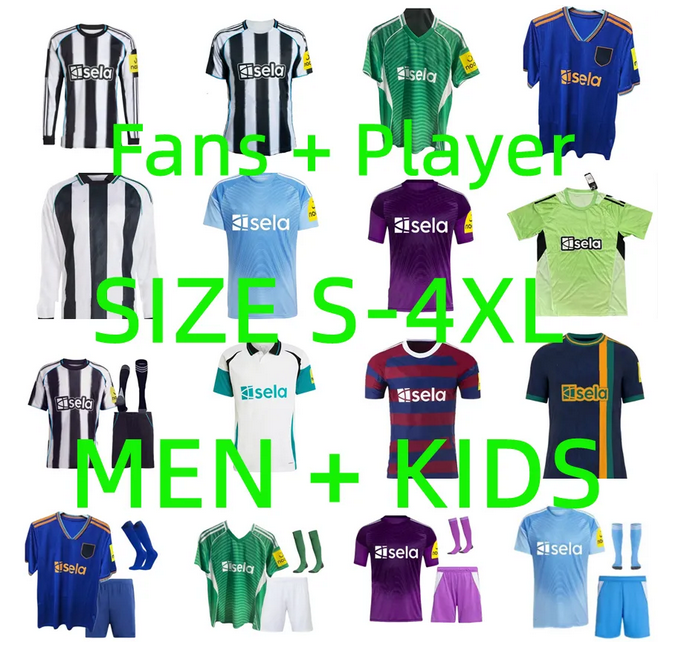 24 25 26 newcaslte united BRUNO G. Soccer Jerseys 2024 2025 2026 WILSON JOELINTON ISAK NUFC TONALI GORDON newcaste JOELINTON Football Shirt Player Version Men Kids Kit