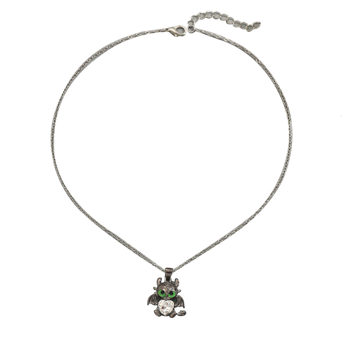 Hot Selling Dark Style Personality Demon Dl Design Inlaid Zircon Long Necklace Unisex Jewelry