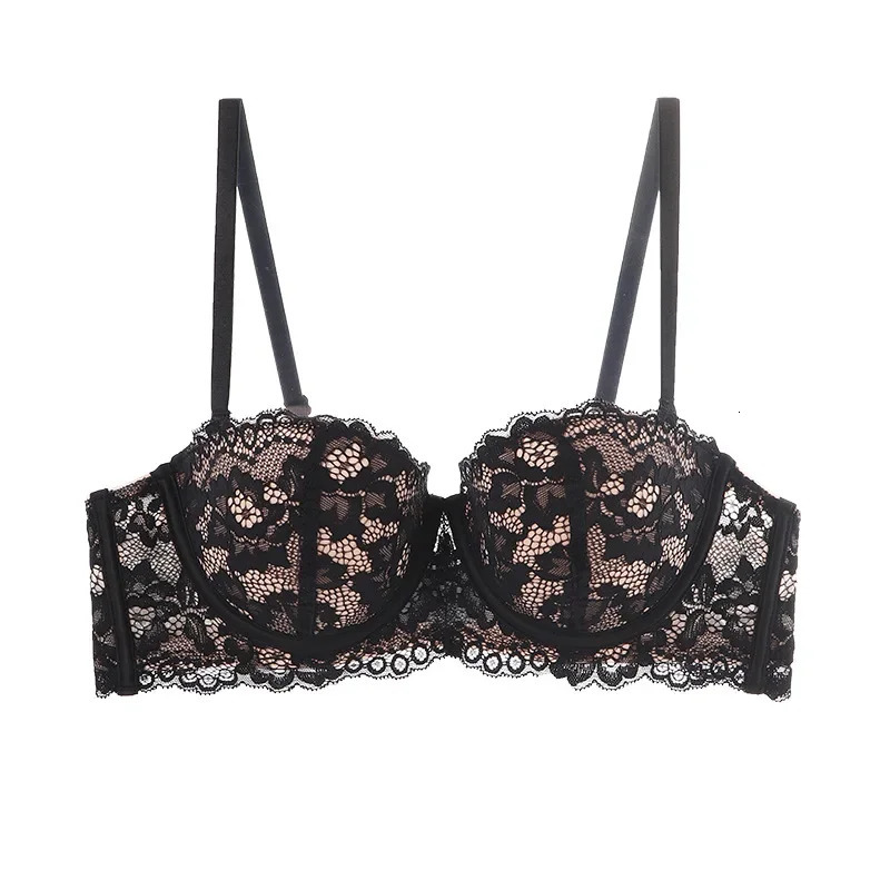 Women 1/2 Cup Lace Bra Sexy Floral Underwire Underwear Ladies Push Up Bras Female Comfortable Bra Half Cup Brassiere Lingerie 250617