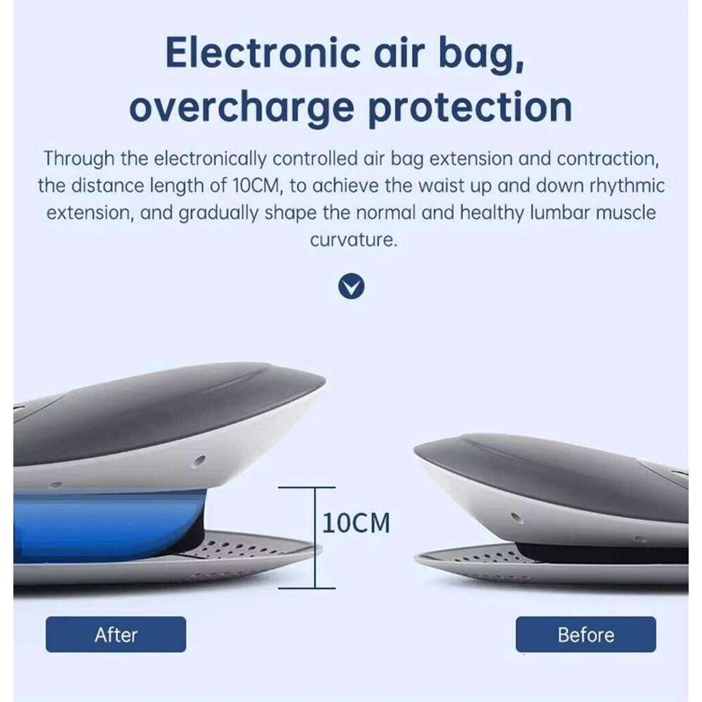 Electric Traction Device Waist Massager With Heat Lumbar Spine Fatigue Relief Back Stretcher For Sciatica Pain
