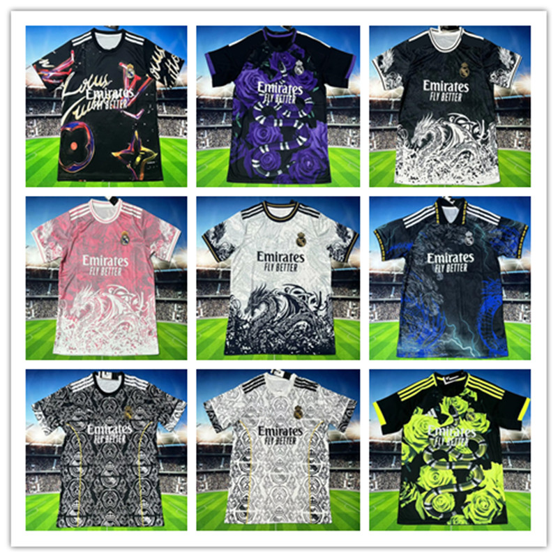 2024 2025 VINI JR MBAPPE Soccer Jerseys Reals Madrids Special Edition Football Shirts 24 25 26 camiseta Men football Uniform BELLINGHAM VALVERDE MODRIC Jersey