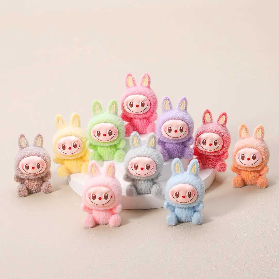 12pcs/Set Labubu Blind Box Toys Mini Cute Anime Figures Ornaments Dolls Fans Kids Christmas Birthday Gift Z250620