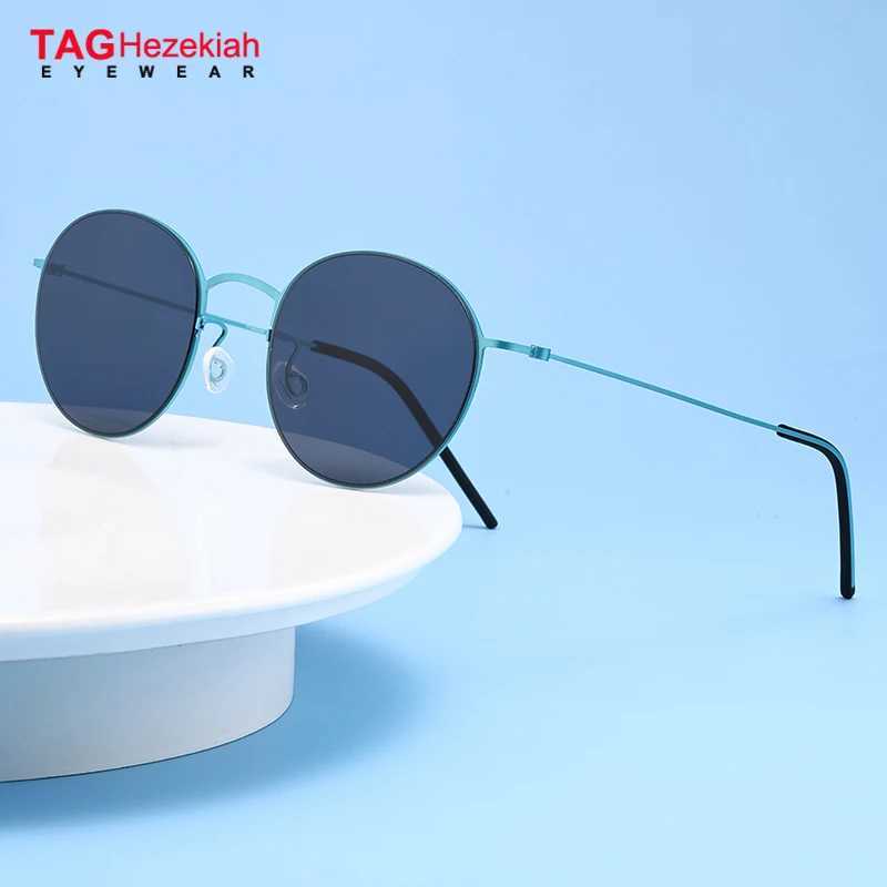 TAG Hezekiah Danish Design Sunglasses Men 8808 Ultralight titanium Sunglass Women 2025 Outdoor Driving UV400 round Sun Glasses W250621