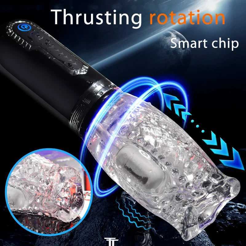 Vibrator Male Masturbator Man Mens Vibrate Heating Glans Penis Aircraft Cup Piston Adult Supplies For Handjob Automatic Vagina W250621