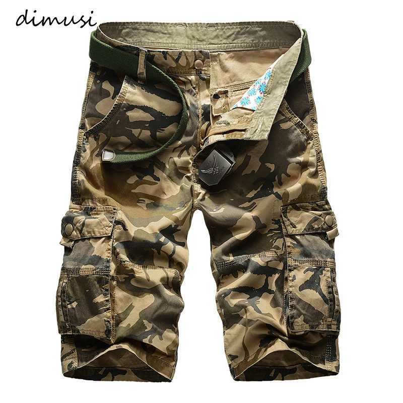 DIMUSI Summer Mens Military Cargo Shorts Mens Army Camouflage Tactical Shorts Men Cotton Loose Work Casual Shorts Plus Size 42 W250621