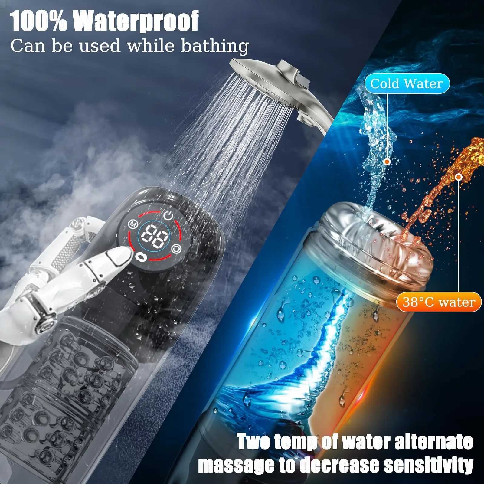 New LCD Automatic Rotation Male Masturbator Sucking Licking 6s Vacuum Penis Pump Water SPA Real Pocket Pussy Sex Toys For Men 8 W250621