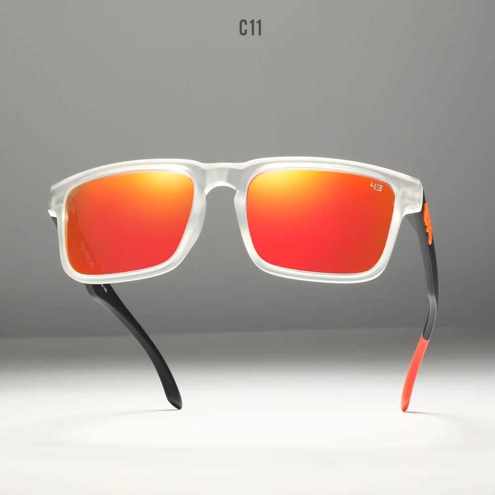 Fresh Colors Polarized Sunglasses Men Women Top Square Unisex Sun Glasses With Brand Orange Box Category 3 W250621