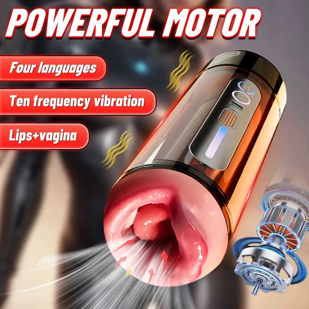 Automatic Male Masturbator Cup Sex Toys Sexy Voice Blowjob Vaginal Penetration Pocket Pussy Masturbator Toy Adults Goods for Men W250621