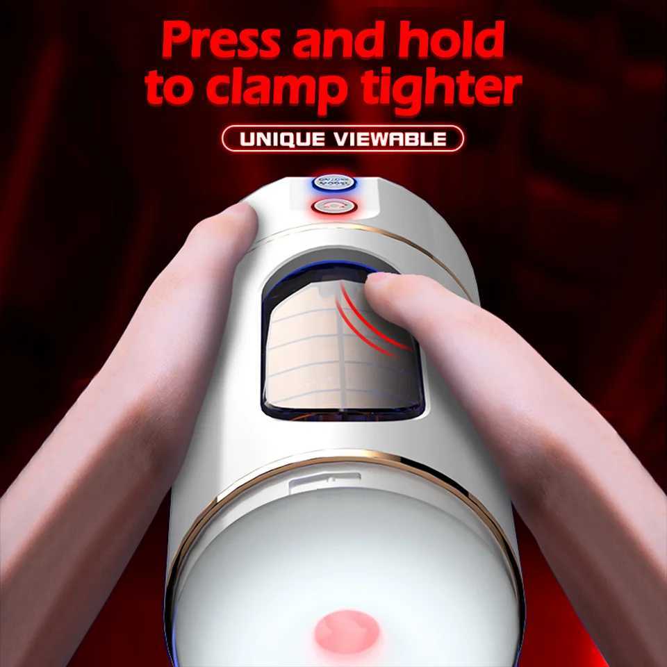 Male Masturbation Cup Powerful Vibrator Mens Masturbator Intelligent Voice Battery Penis Massager Adult Sexy Sex Toy For Men W250621