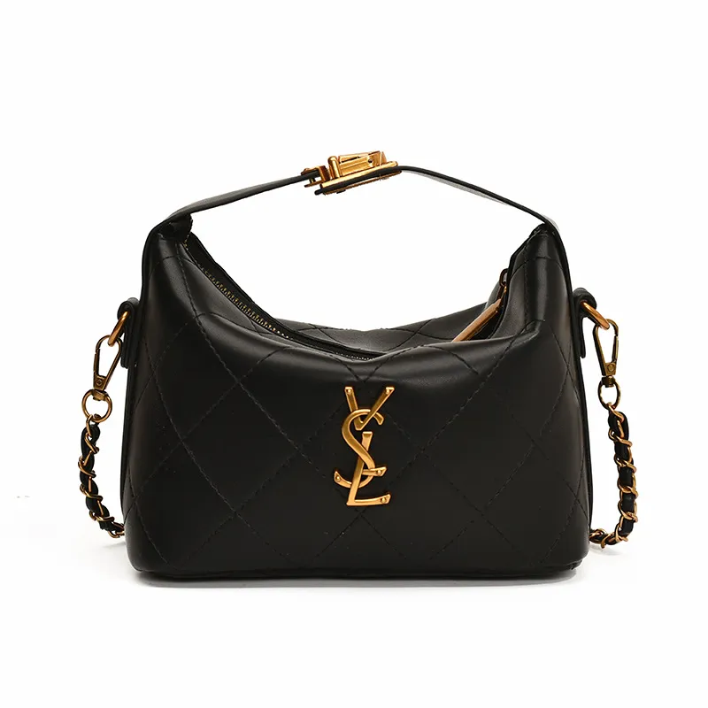Fashion Quilted Dia Pattern Chain Strap Shoulder New Arrival Top Handle Square Shoulder Bag Minimalist Design Crossbody Bag