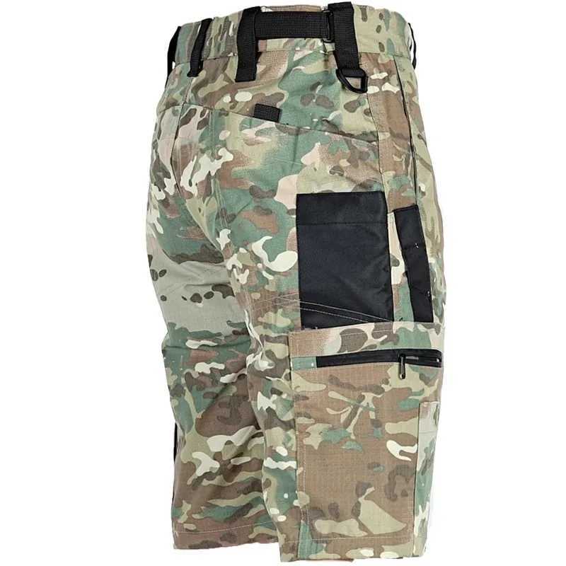GL Waterproof Tactical Shorts Men Intruder Outdoors Multi-pocket Breathable Cargo Short Pants Army Wear-resistant Combat Shorts W250621