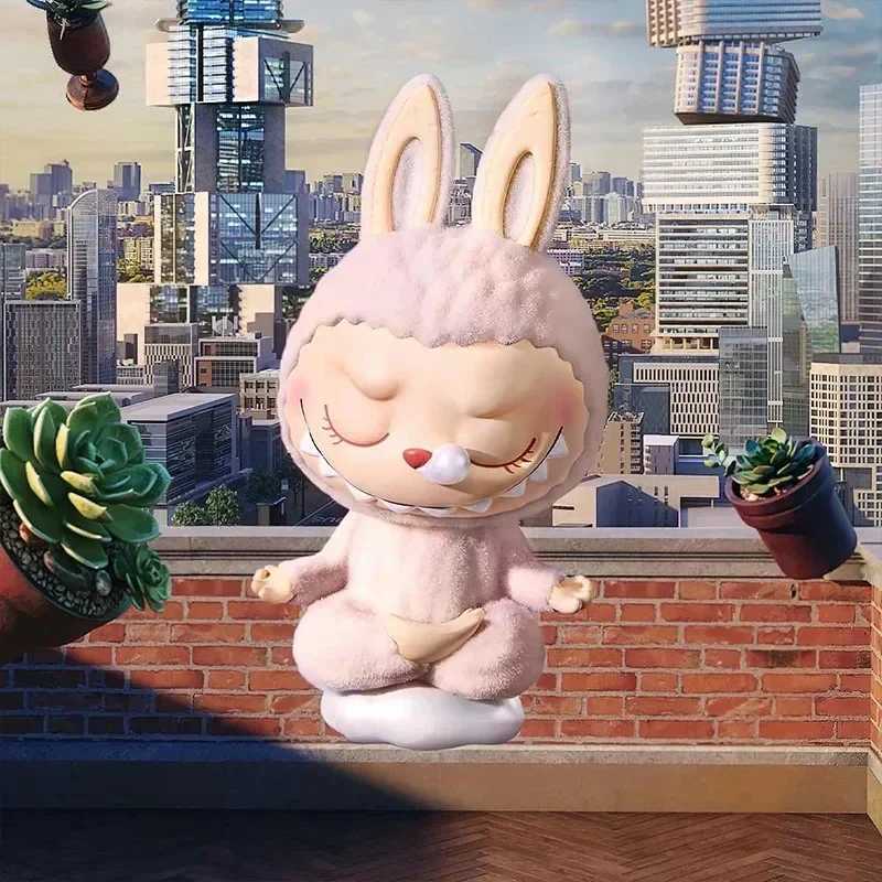 LABUBU THE MONSTERS Lazy Yoga Series Blind Box Toys Kawaii Anime Action Figure Caixa Caja Mystery Box Dolls Girls Gift X250621