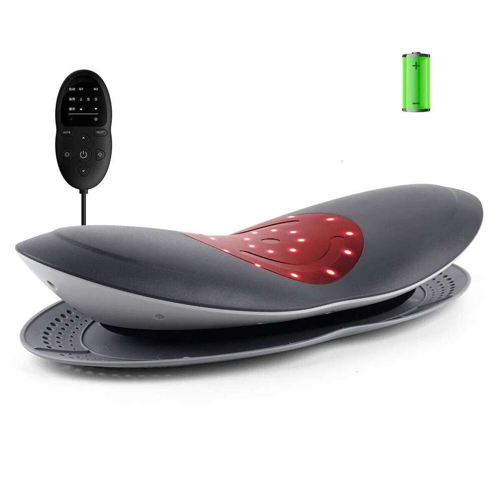 Electric Traction Device Waist Massager With Heat Lumbar Spine Fatigue Relief Back Stretcher For Sciatica Pain