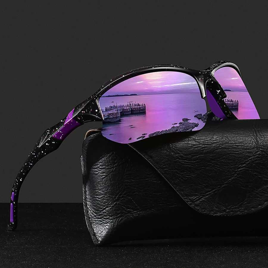Fashion Vintage Half Frame Fishing Cycling Sports Sunglasses Men Women Running Mountaineering Sport Sun Glasses UV400 Eyewear W250621