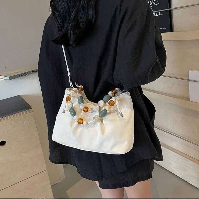 Women's 2024 New Style Trendy Small Square Versatile Commuter Handbag Messenger Bag