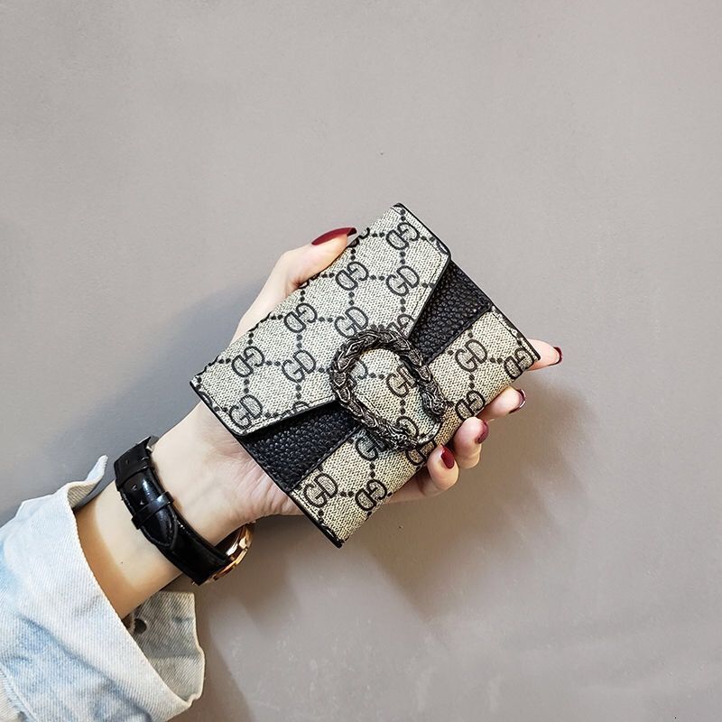 Free Shipping Designer Bag New Women's Wallet Korean Style Short Women's Student 70% Off Coin Purse Fashion Mini Wallet Luxury Bag Multi-car