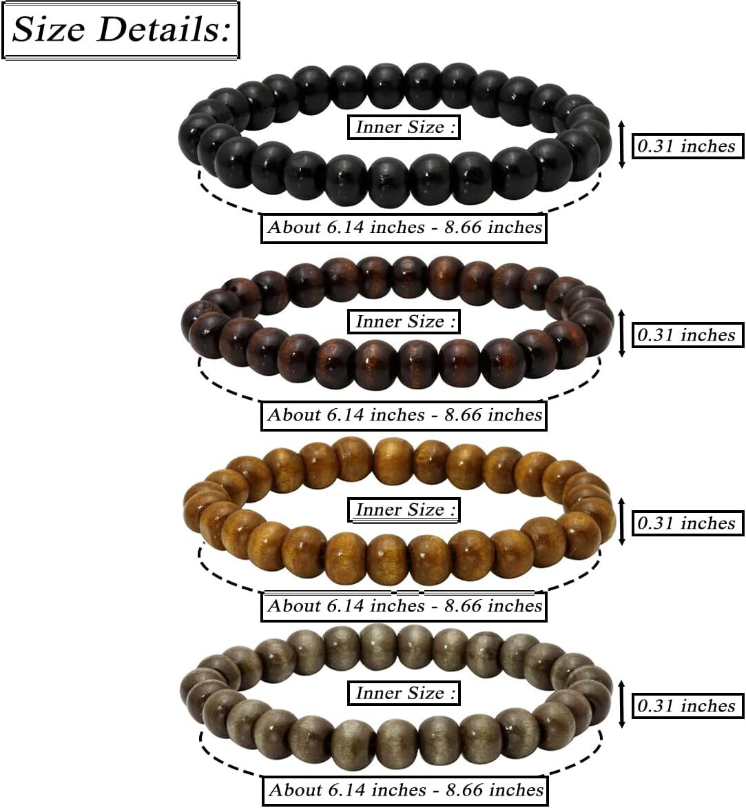 Luxury Wood Beads Bracelet Attract Prosperity Prayer Beads for Meditation Buddhist Consecration Ward Off Evil Buddha Tibetan Bracelet for Men and Wome
