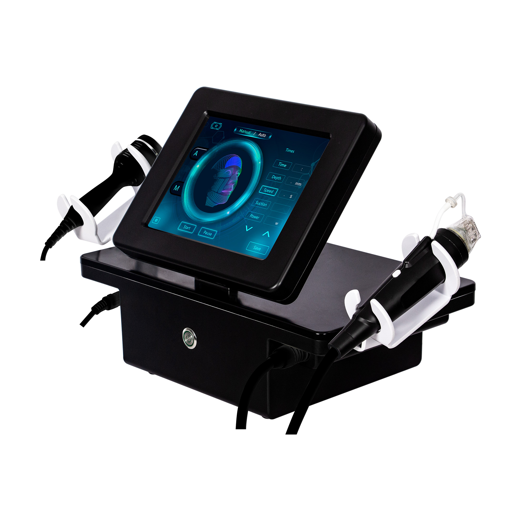 RF Fractional Microneedle Machine With Cold Hammer RF Radio Frequency Skin Tightening Acne Scars Stretch Marks Removal