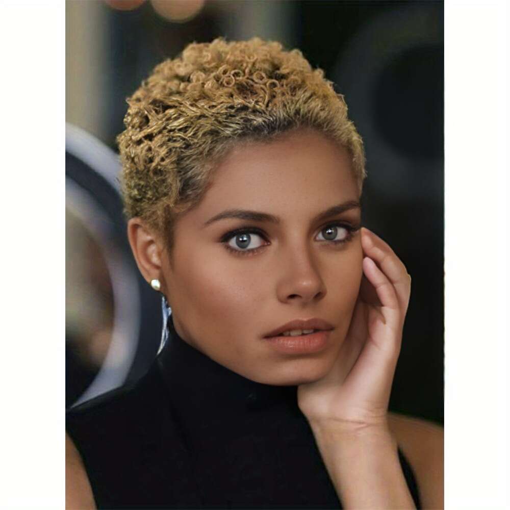 New Multiple Colors Available Wigs Women's Small Curly Hair Wig