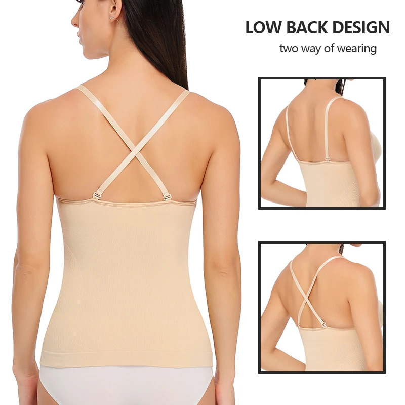 Body Shaper Soft Slimming Tank Removable Pad Cami Tank Top Comfortable Plus Size Women Shapewear Padded Vest Dropship 250617