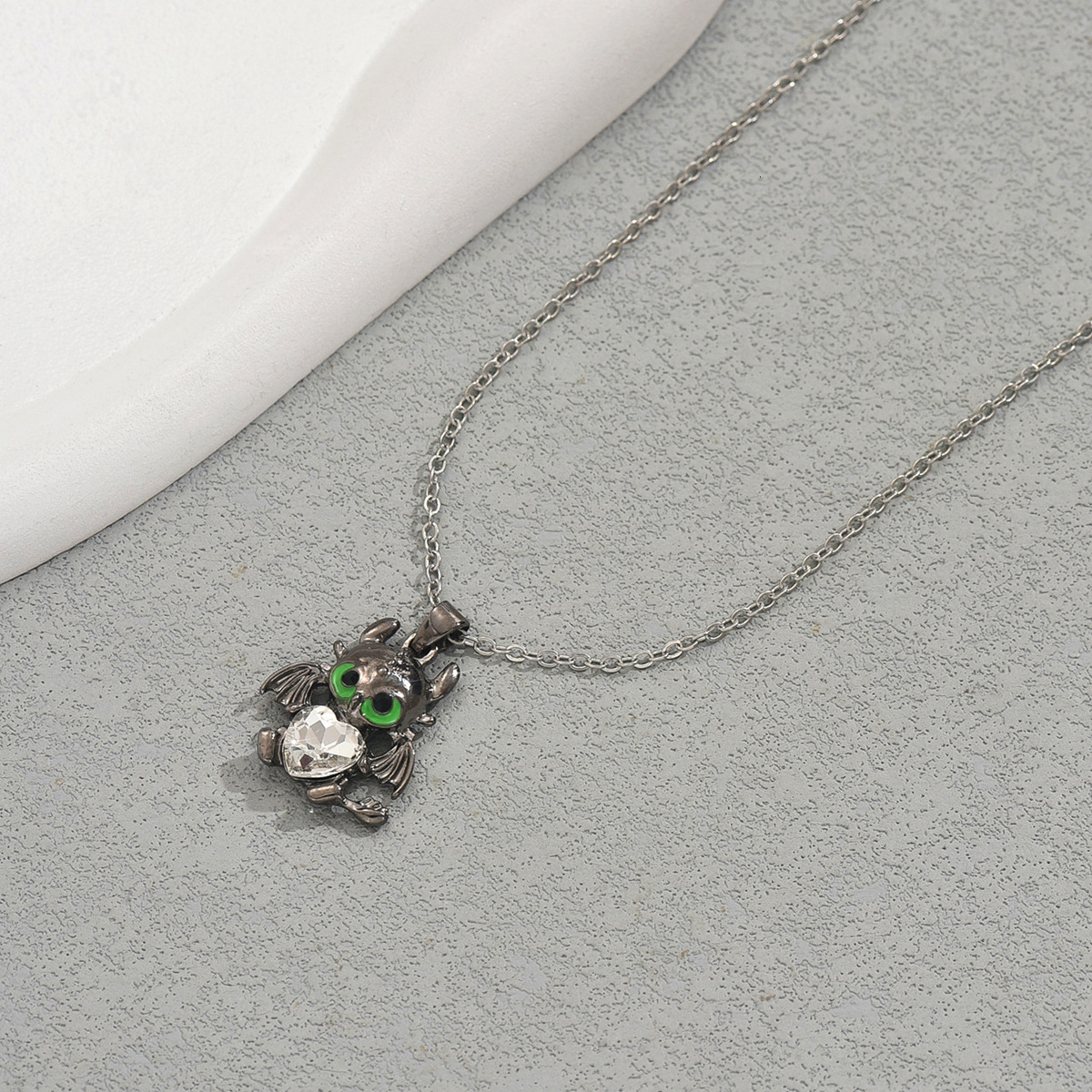 Hot Selling Dark Style Personality Demon Dl Design Inlaid Zircon Long Necklace Unisex Jewelry