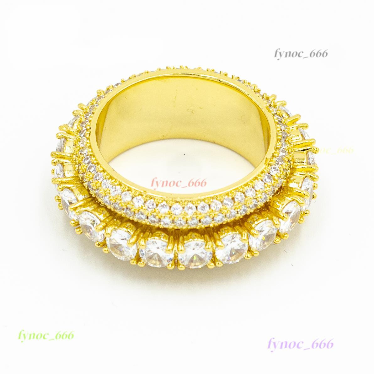 Good Quality Plated Wholesale VVS Half Eternity in 10K 14K 18K Solid Gold Lab Grown Diamond Engagement Ring