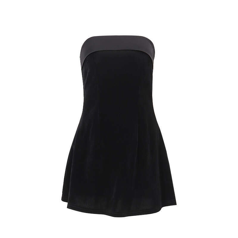 Long Dress Buga Polyester Clothing Autumn Winter Women S Fashion Sexy Hot Girl Backless Off Shoulder Slim Fit Tube Dress Sexy Long Skirt