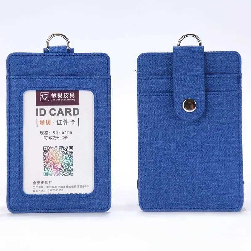 Fashion Slim Mini Leather Wallet Bank Business Holder Leather Short Purse ID Card Holder Badge Bag Case Z250621