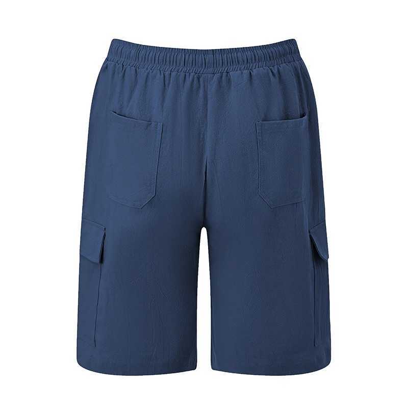 Mens Solid Color Drawstring Cargo Shorts with Pockets Loose Fit Casual Joggers for Summer Workout and Beachwear Street Style W250621
