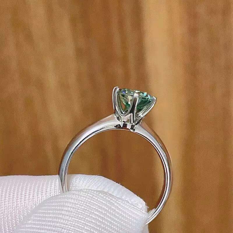 Moissanite Engagement Rings Excellent Quality Color 925 Sterling Silver Moissanite Wedding Ring