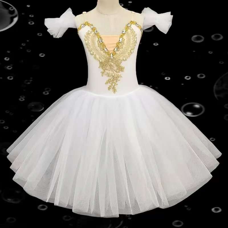 Girls' ballet dresses, school dance programs, dance dresses, ballet dancer costumes, stage collective performance costumes