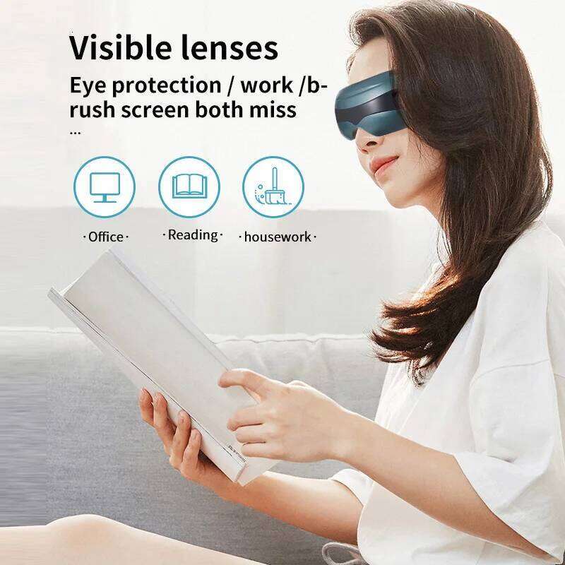 Massager 16 Massage Head Bluetooth Music Migraines Relax Reduce Eye Strain Dark Circles Improve Sleep Ideal Gifts Women Men