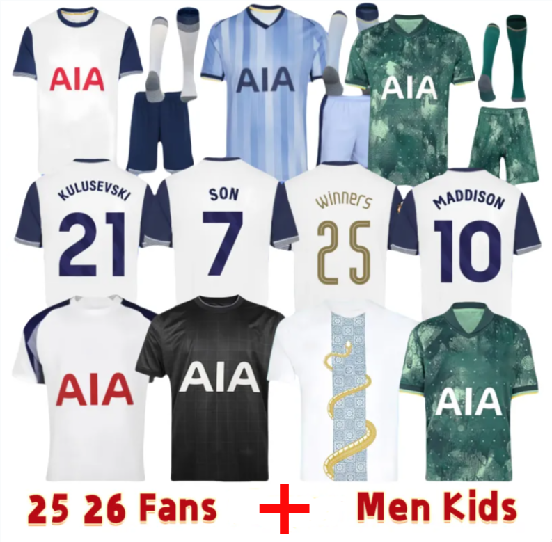 24/25/26 Ttottenham Soccer Jerseys hotspurES Football shirt tottenhamjersey 2025 2026 spursjersey men kids kit SON MADDISON KULUSEVSKI BENTANCUR KANE RICHARLISON