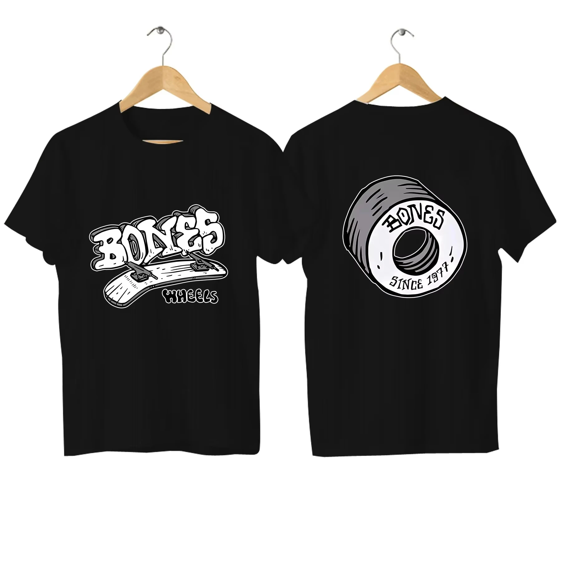 Pown-Peralta Bones High Quality Mens Casual T-Shirt Comfortable High Breath Street Large High Quality Top Cotton