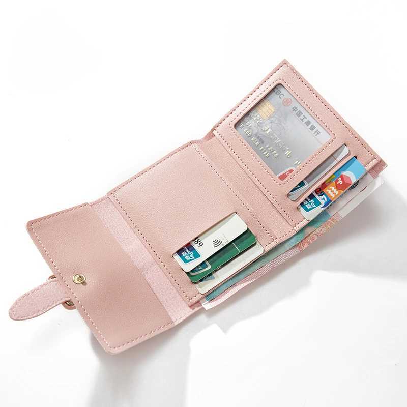 Candy Color Small Wallets PU Leather Coin Purse Ladies Card Holder Mini New Cute Standard Short for Women Solid Purses W250620 Y260206