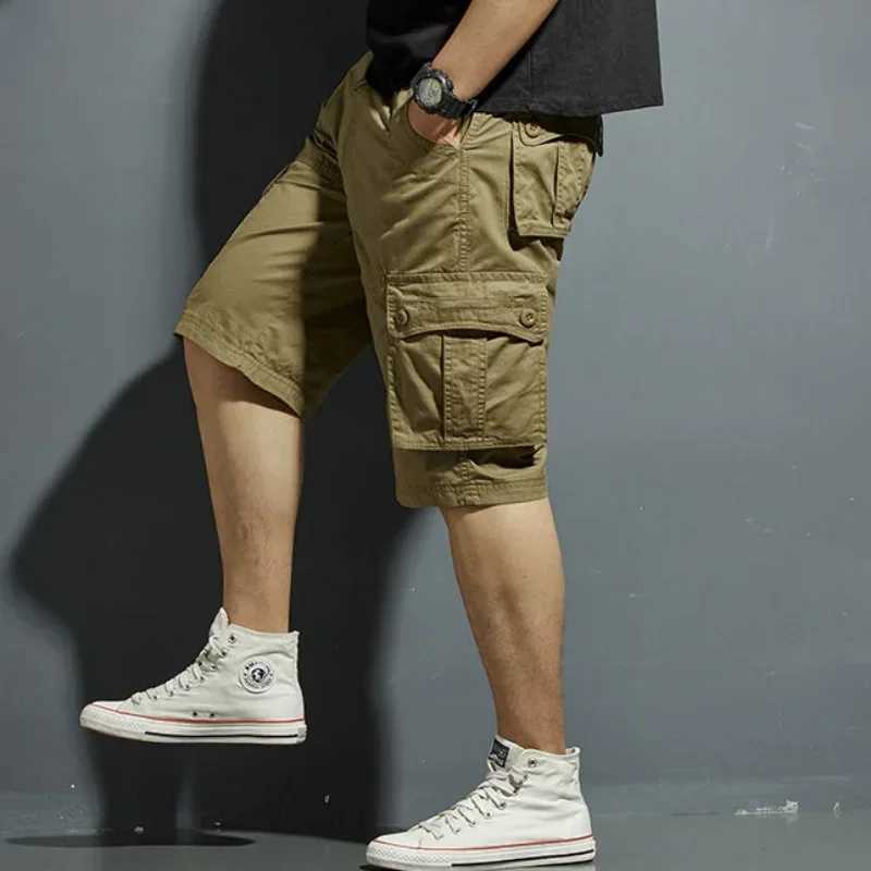 Mens Cargo Shorts Camouflage Bermuda Shorts for Men Combat Solid Camo Homme Designer Harajuku Loose New in Big and Tall Y2k W250621