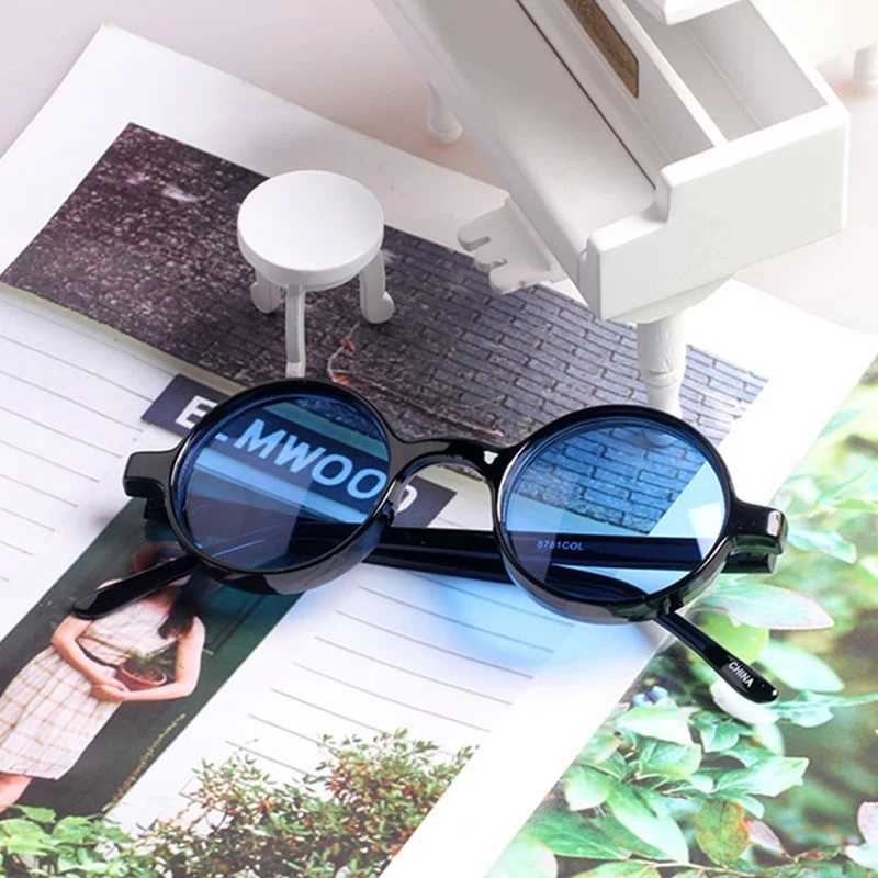 Colorful steampunk round sunglasses for women and men 2021 yellow green blue orange red sun glasses retro oculos de sol feminino uv400 W250621