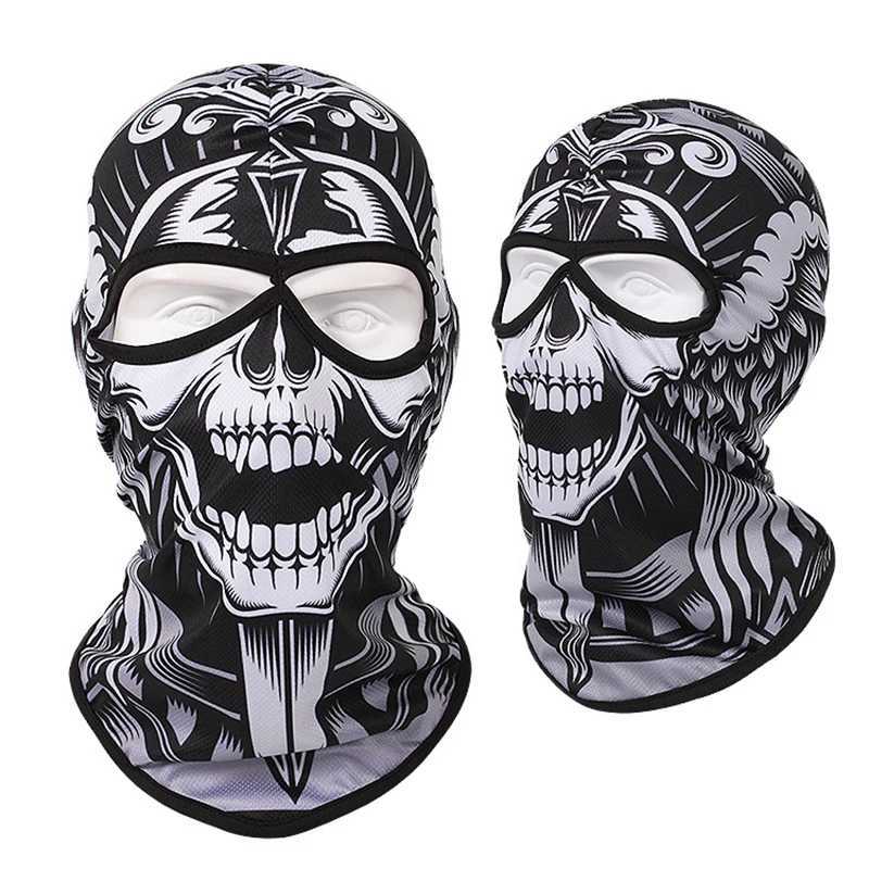 Ski Mask 2 Hole Windproof Balaclava Skull Full Face Mask Men Women Head Neck Warmer Face Cover Motorcycle Cycling Biker Hood CapXJ250620