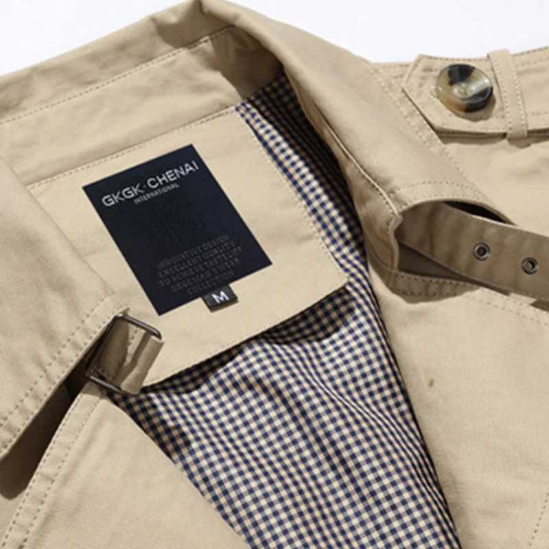 2024 Men Spring Business Solid Color Cotton Lapel Jacket Men Autumn Comfortable Outdoors Casual Fashion Windproof Jacket Male XJ250621