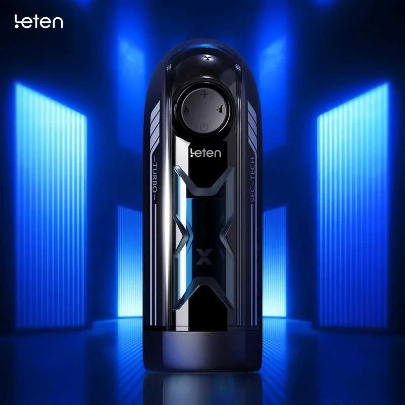 Leten High Speed Airplane Cup Automatic Men Masturbator Telescopic Sucking Clip Heating Voice Electric Penis Training Cup Adult W250621