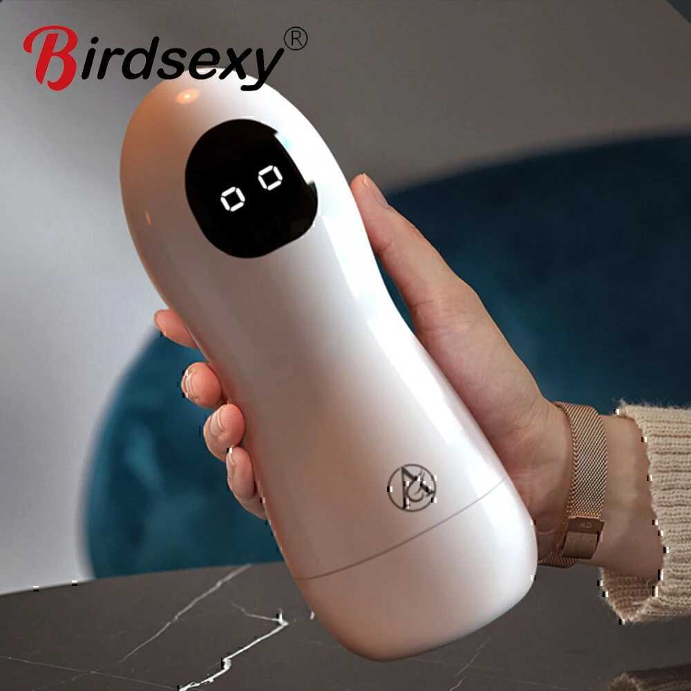 Automatic Male Masturbator Cup Vibration Blowjob Real Vagina Pocket Pussy Vibrating Bullet Penis Oral Adults Sex Toys For Men W250621