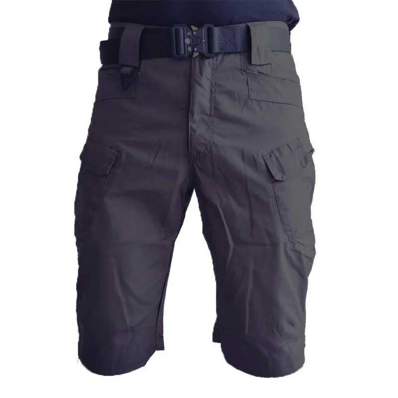 Men Urban Military Tactical Shorts Outdoor Waterproof Wear-Resistant Cargo Shorts Quick Dry Multi-pocket Plus Size Hiking Pants W250621
